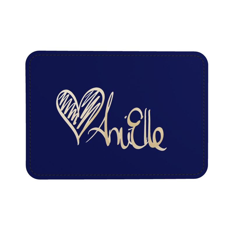 Large Shopper Bag | Navy | Leather | Gold |