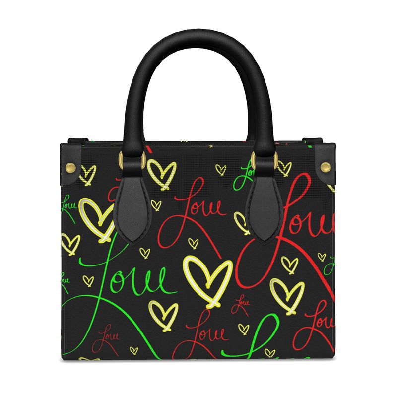 LoveAriElle | Mini | Red/Yellow/Green | Leather | Gold