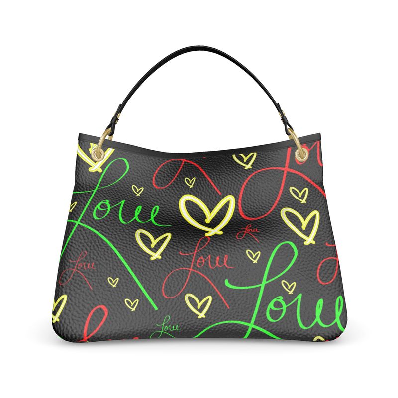 LoveAriElle | Slouch Bag | Red Green Yellow | Leather |