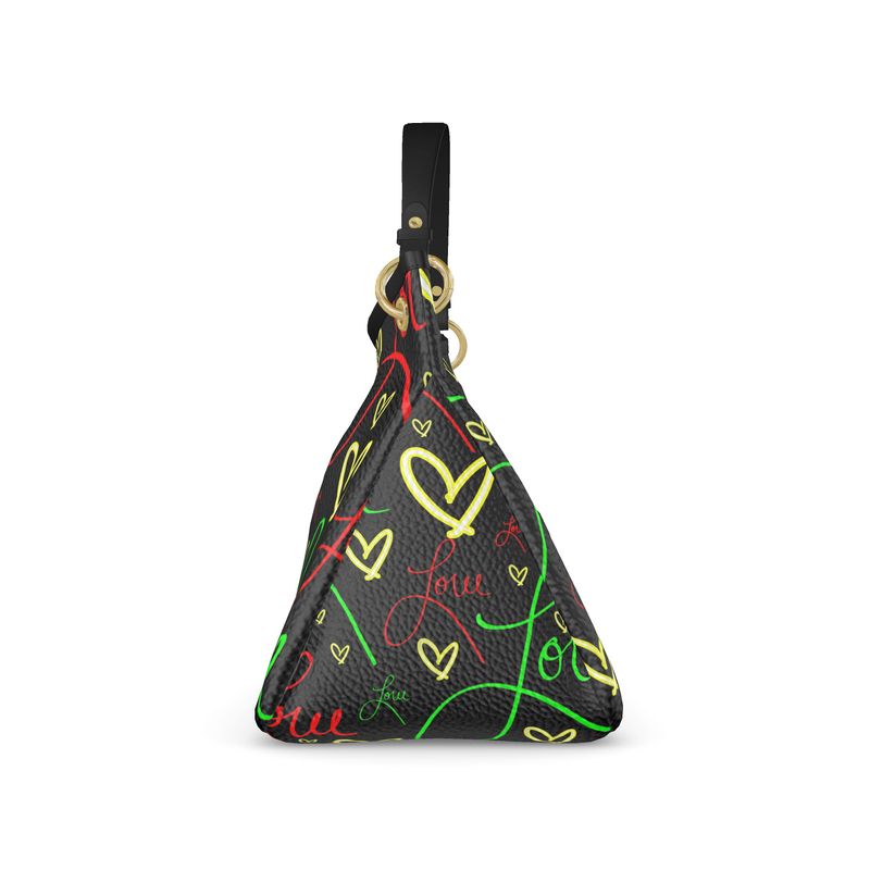 LoveAriElle | Slouch Bag | Red Green Yellow | Leather |
