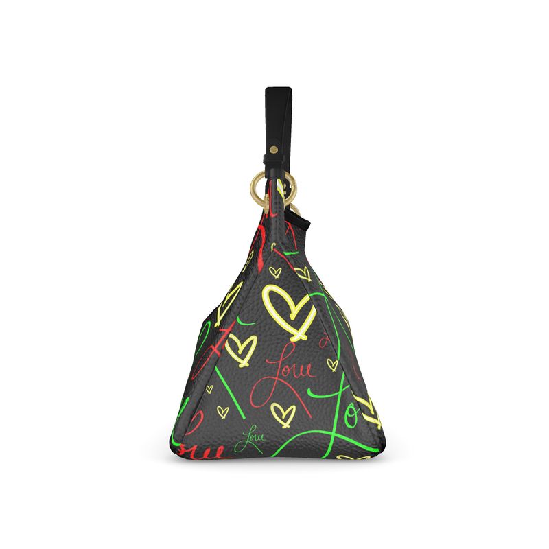 LoveAriElle | Slouch Bag | Red Green Yellow | Leather |