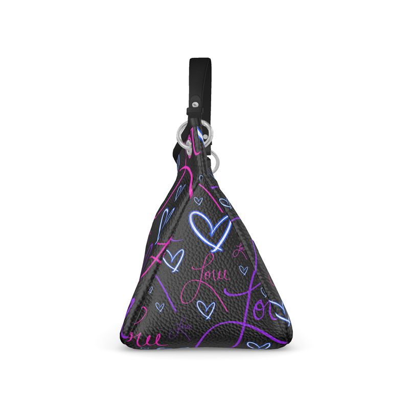 LoveAriElle | Slouch Bag | Purple Pink Blue | Leather |